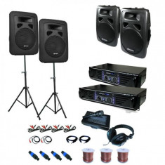 Electronic-Star &amp;amp;quot;Sidney&amp;amp;quot; sistem audio PA Set 2x 4x cutii de amplificare foto