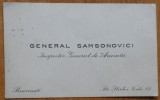 Carter de vizita a Generalului Nicolae Samsonovici, Inspector General de Armata