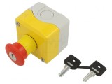Casetă de comandă Harmony XB5 cu 1 buton cap ciupercă IP66