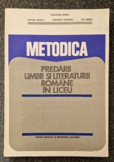 METODICA PREDARII LIMBII SI LITERATURII ROMANE IN LICEU - Barboi