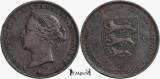 1877 H, 1/24 shilling - Victoria - Jersey, Europa