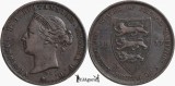 1877 H, 1/24 shilling - Victoria - Jersey