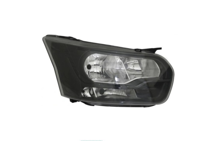Far Ford Transit, 06.2016-12.2019, model: Transit, montare fata, dreapta, cu lumina de zi; H15+H7+PY21W+W5W; electric; negru; cu motor; halogen, AYFA