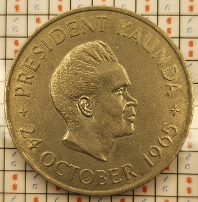 1349 Zambia 5 shillings 1965 Independence of Zambia (tiraj 10.000) km 4 foto