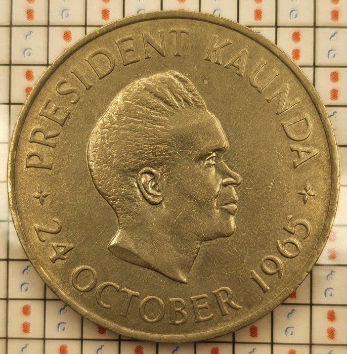 1349 Zambia 5 shillings 1965 Independence of Zambia (tiraj 10.000) km 4