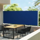 Gossi copertina laterala retractabila de terasa, albastru, 600x160 cm