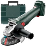 Metabo W 18 L 9-125 - Polizor unghiular fara acumulatori si incarcator Li-Ion 18 V - Ah 125 mm valiza plastic