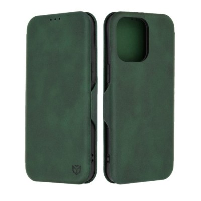 Husa pentru iPhone 15 Pro Max Techsuit Safe Wallet Plus, Green foto