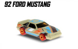 &#039;92 ford mustang hot wheels 1/10 hw art cars 2020, 1:64