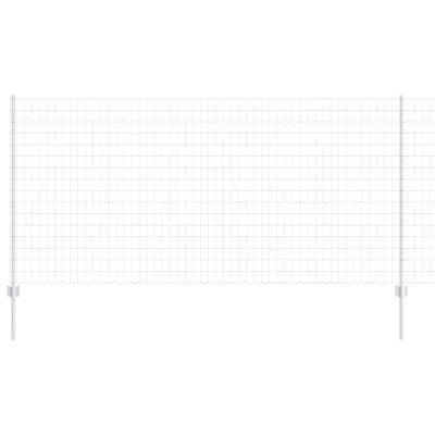 Ingradire cu stalpi Argintiu 1.2 x 10 m Otel foto