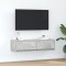 Gossi dulap tv gri concret 100x31x25,5 cm lemn prelucrat