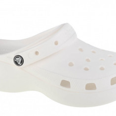 Papuci flip-flop Crocs Classic Platform Clog 206750-100 alb