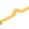 Cablu plat Cat6A UTP 2m 500MHz RJ45 cupru galben Goobay