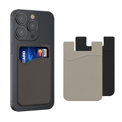 Set 3 Card pocket Kwmobile pentru telefoane, Multicolor, Silicon, KWM000010CX011C foto