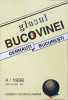 Glasul Bucovinei Cernauti-Bucuresti 4/1998, Alexandrina Cernov, Fundatia Culturala Romana, 1998, Istorie, Revista