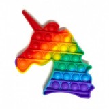 Jucarie senzoriala Pop it Unicorn multicolor, TOY World Int.
