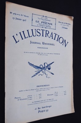 Revista Franta 1923 / 27 ianuarie L&amp;#039;Illustration NR. 4169 foto