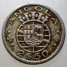 7.195 ANGOLA COLONIE PORTUGHEZA 2,5 ESCUDOS 1956