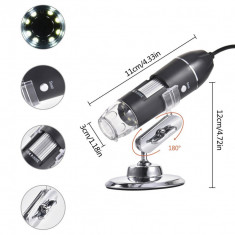 Microscop Digital 1000x Interfata 3 In 1 Usb/Micro Usb / Usb - C - 2MP - 54 foto