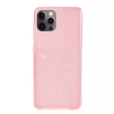 Husa Apple iPhone 12 Pro Max Sclipici Roz Silicon