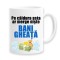 Cana alba personalizata &quot;Pe caldura asta ar merge niste bani gheata&quot;, INOVATIX&reg;. 330ml