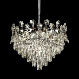 Candelabru Cristal CC6705/500CR 9x E14, Diametru 49cm, Crom Lucios, Inaltime Reglabila ModernLight Concept