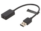 Card de Extensie PC Audio Neagră cu USB și Jack 3.5mm