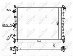 Radiator apa racire motor (transmisie manuala) RENAULT ESPACE III, LAGUNA I 1.6 1.8 2.0 intre 1993-2001 foto