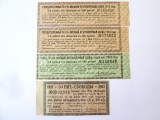 Rar! Rusia lot 4 cupoane Imprumut Militar pe Termen Scurt 1915-1916,produsele din imagini