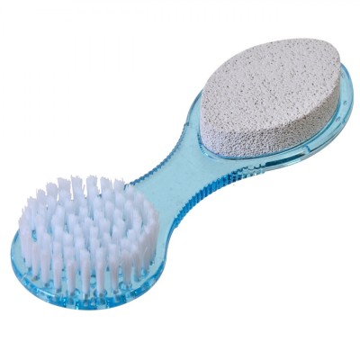 Pila Picioare 3 &amp;icirc;n 1, Plastic, Piatra Ponce, Perie, Albastru, 16cm foto
