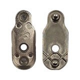 Cumpara ieftin Suport metalic cu ghidaj pentru bara ovala de 15 x 29 mm, 2 buc / set