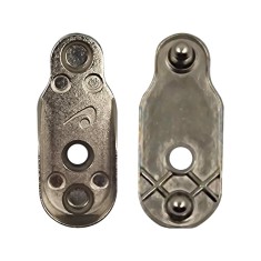 Suport metalic cu ghidaj pentru bara ovala de 15 x 29 mm, 50 buc / set