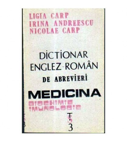 L. Carp. I. Andreescu, N. Carp - Dictionar englez - roman de