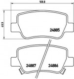 Placute frana spate Toyota Avensis Estate (Zrt27, Adt27), 02.2009-, marca SRLine S70-1542