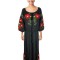 Rochie dama S25 negru/rosu , marimea 3XL