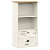 Cumpara ieftin Biblioteca VIGO, alb, 60x35x114,5 cm, lemn masiv de pin