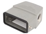 Carcasă metalică MOLEX HDC 10A pentru cablu cu clichet, gri