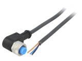 Cablu de conectare M12 unghi 2m 250VAC 4A IP67
