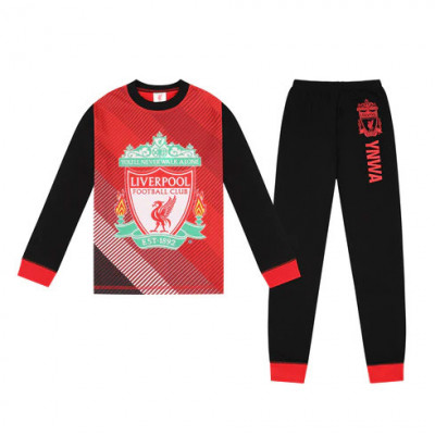 FC Liverpool pijamale de copii Long black - 11-12 let foto