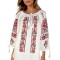 Bluza dama tip ie 257 alb/portocaliu , marimea 2XL