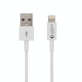 Cablu Date Cellara Lightning, Alb, Conector Apple iPhone iPad iPod