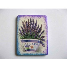 Magnet cu flori de lavanda, magnet frigider cu flori mov 25232