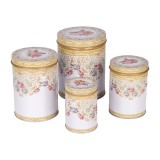 Cumpara ieftin Set 4 cutii depozitare metal multicolor (4) &Oslash; 11x14 /&Oslash; 9x13 /&Oslash; 8x11 /&Oslash; 6x9 cm