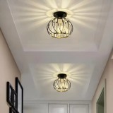 Lustra Monica 1XE27, Negru, Metal si Sticla, Alessandro DESIGN