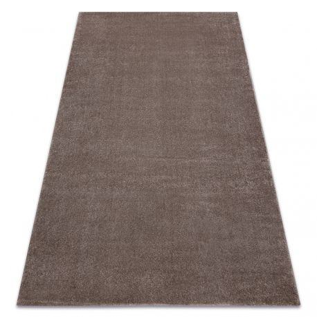 Covor Soft 2485 T70 55 culoare, solidă bej &icirc;nchis, 80x150 cm