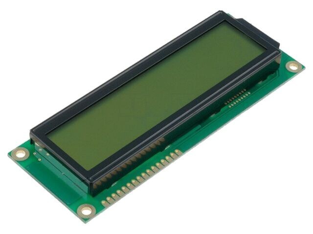 Afișaj LCD 16x2, galben-verde
