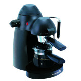 Espressor cafea Hausberg, 640 W, 4 cesti, 0.4 L, 3.5 bar, display LCD, indicator luminos, tava detasabila, sistem anti-alunecare