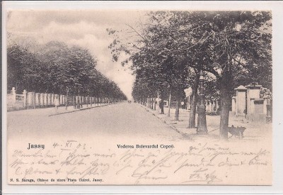 Carte postala circulata in anul 1903 Iasi foto
