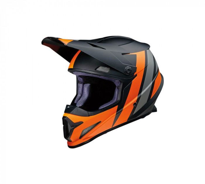 MBS Casca motocross/enduro Z1R, negru/portocaliu/gri, M, Cod Produs: 01106931PE
