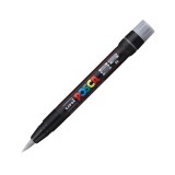 Cumpara ieftin Marker cu varf tip pensula UNI Posca Brush PCF-350,argintiu